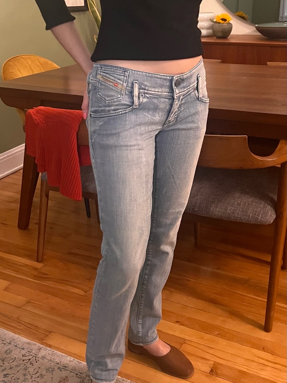 Diesel Livier Super Slim Jegging Jeans Wash 0884X Size 28